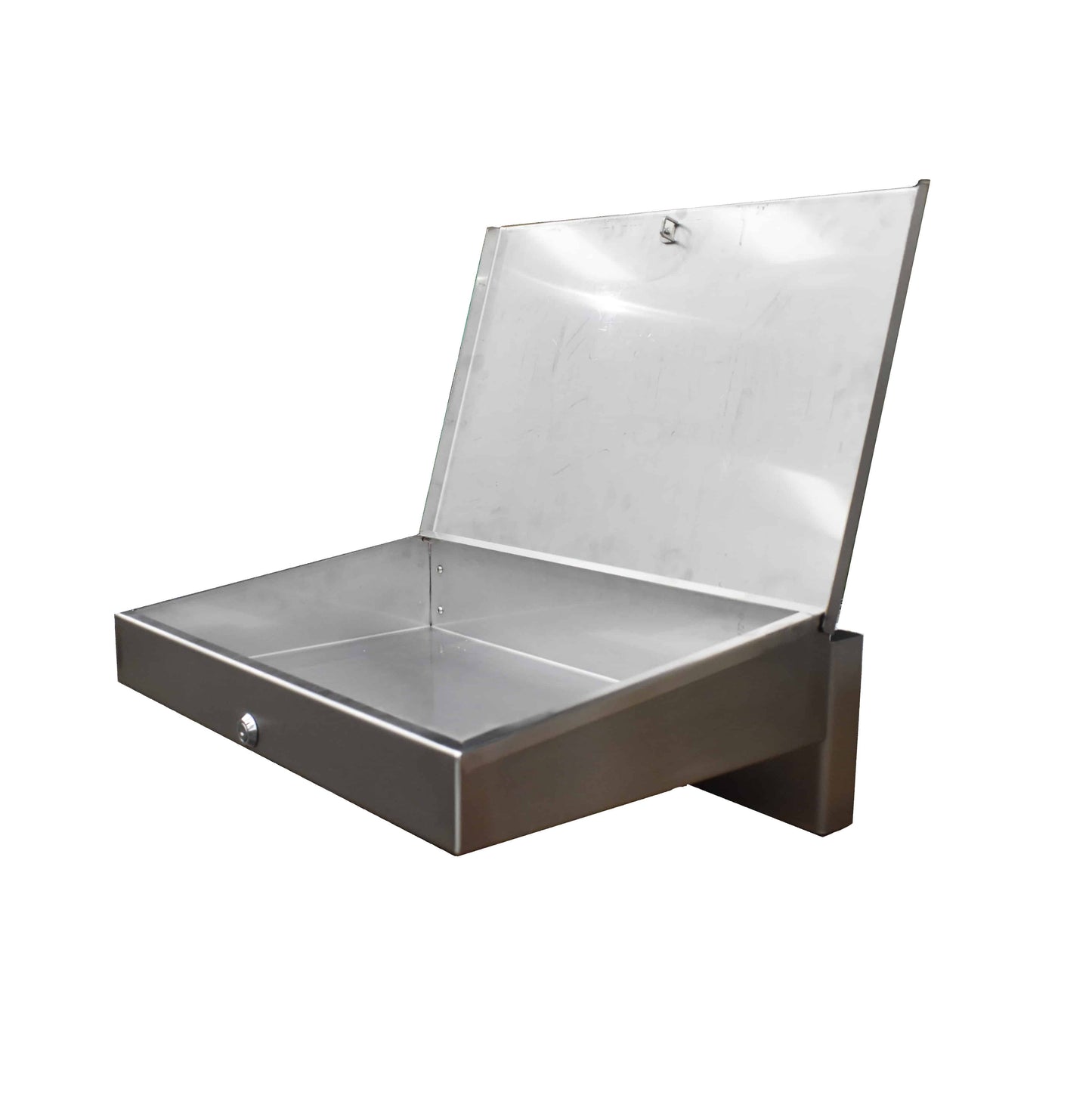 Stainless steel wall mounted writing desk