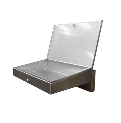Stainless steel wall mounted writing desk