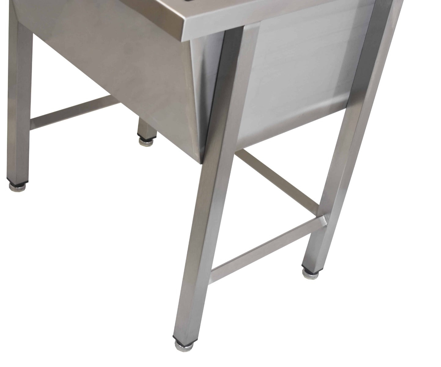 Stainless steel single bowl utility sink