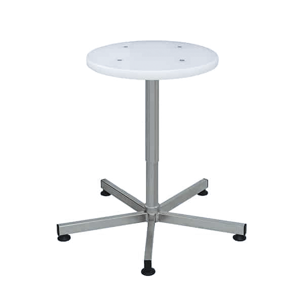 Stainless steel V-Korr autoclave stool with glides