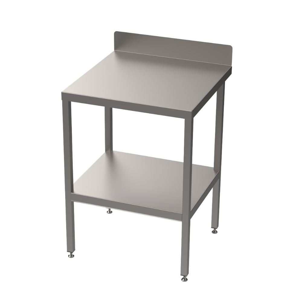 Stainless steel table with undershelf