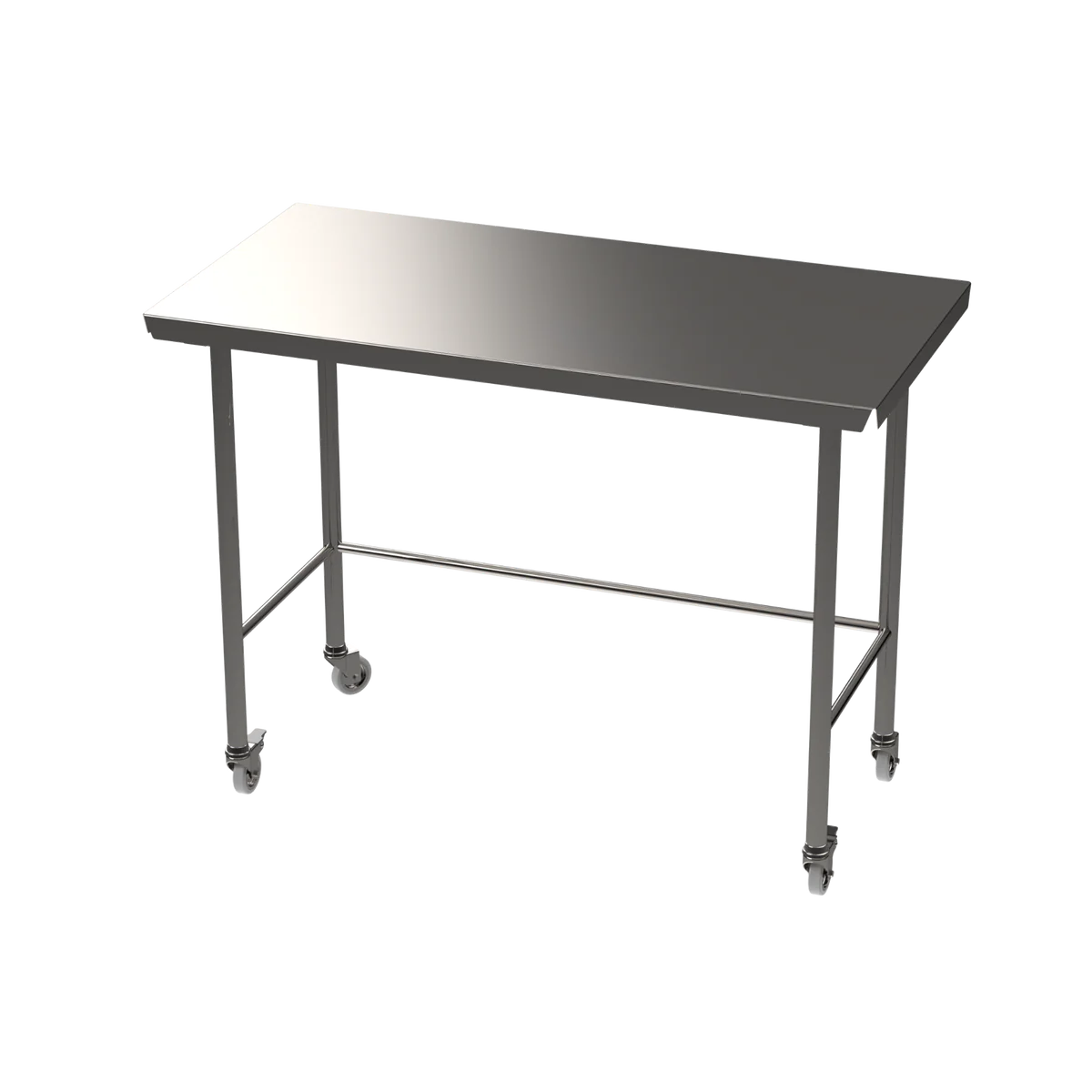 Stainless steel Hygienox table with tubular rear tie bar