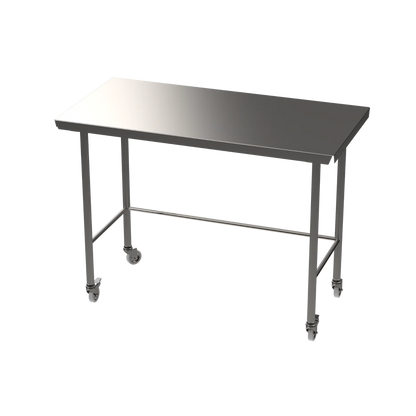 Stainless steel Hygienox table with tubular rear tie bar