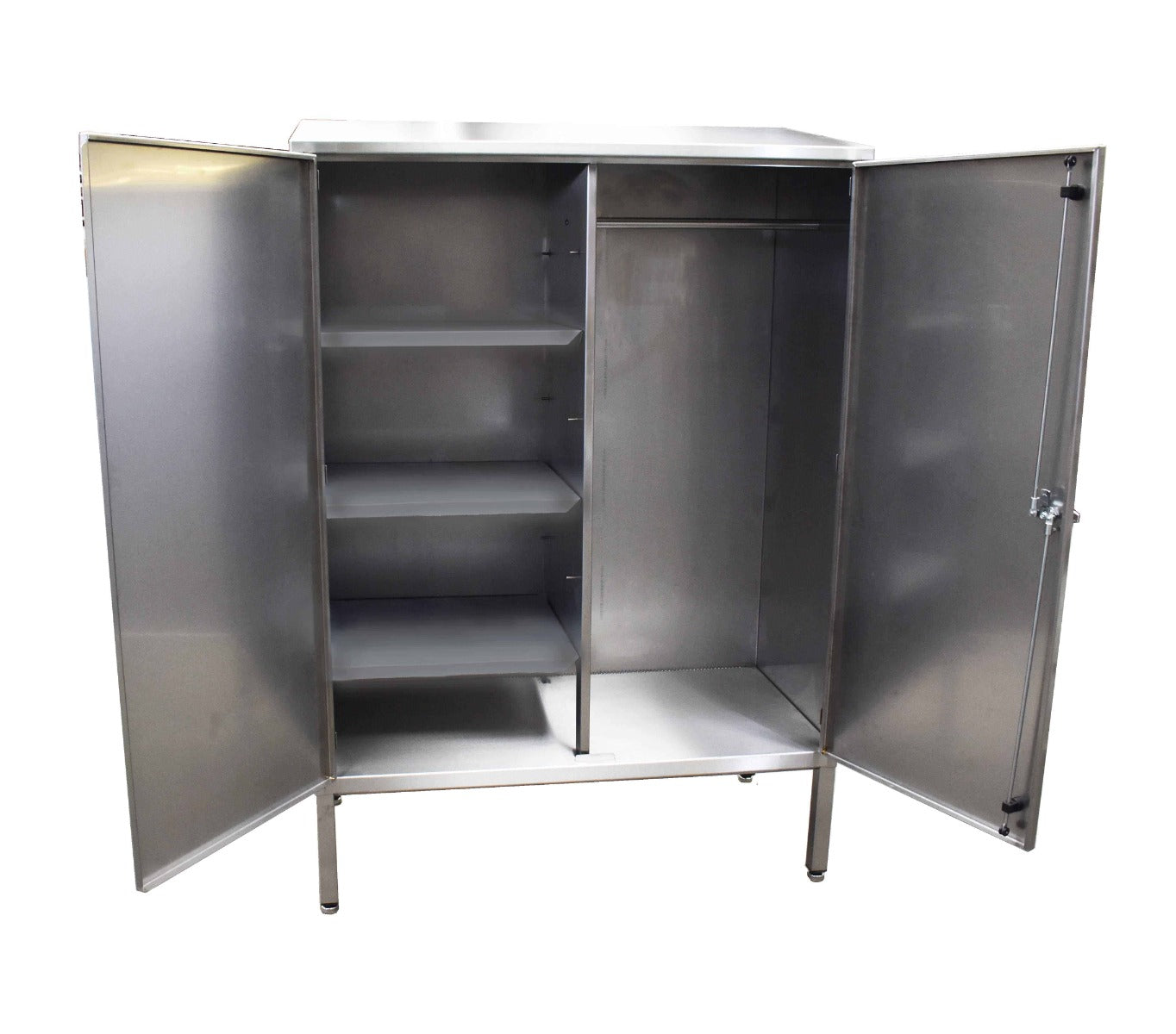 Stainless Steel Cupboard With Garment Rail