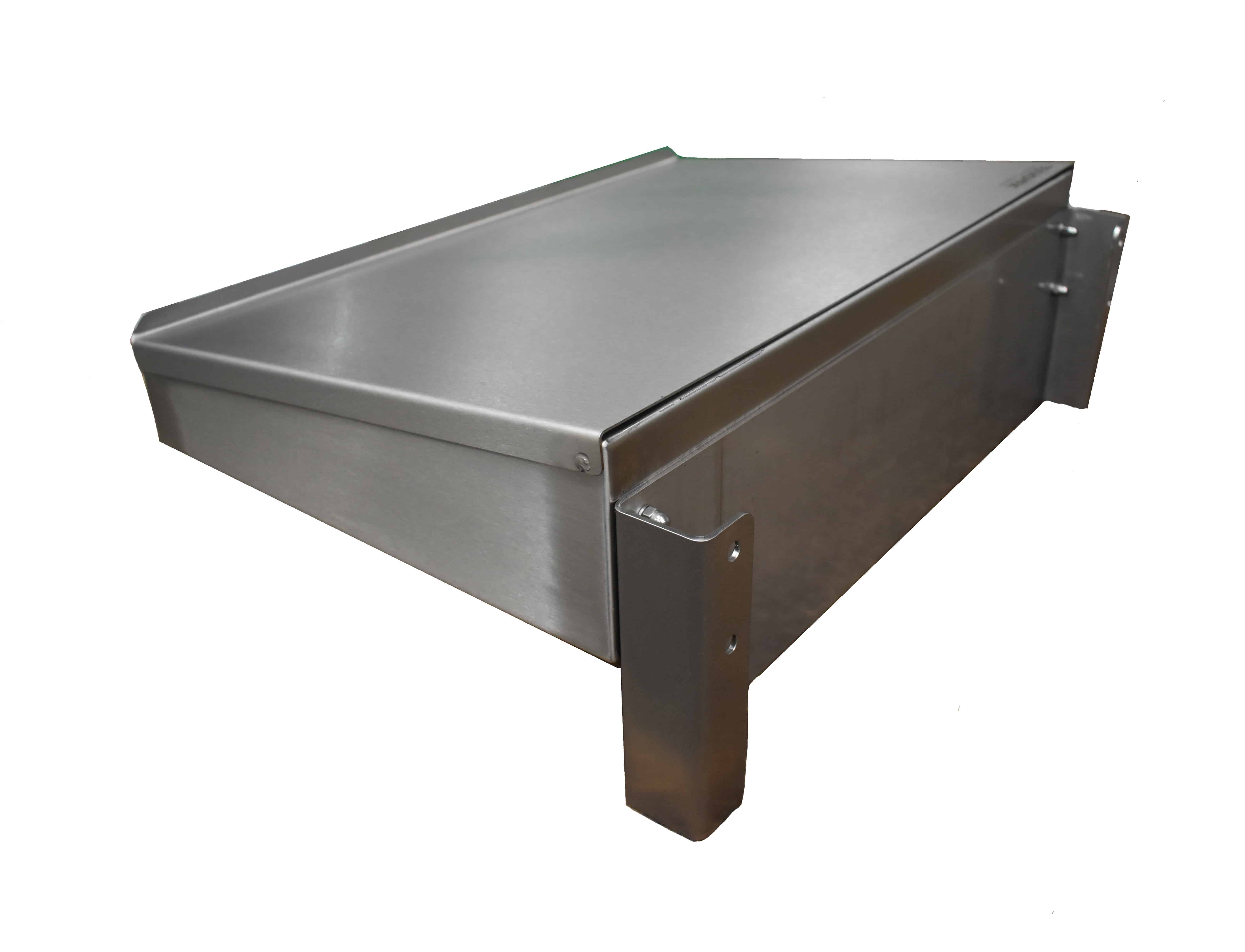 Stainless steel wall mounted writing desk