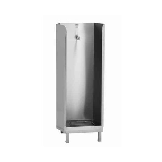 One person apron wash booth