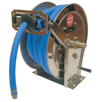 Stainless steel manual hose reel