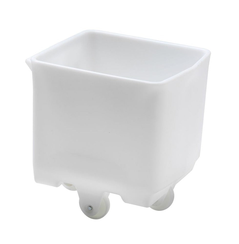 Coloured plastic tote bins