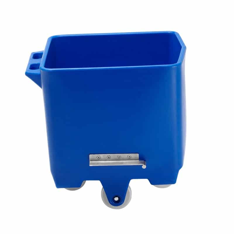 Coloured plastic tote bins